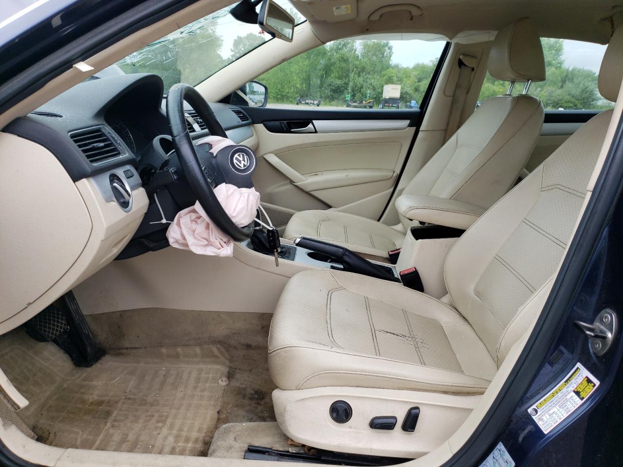 2013 Volkswagen Passat Se VIN: 1VWBP7A3XDC142265 Lot: 63583124