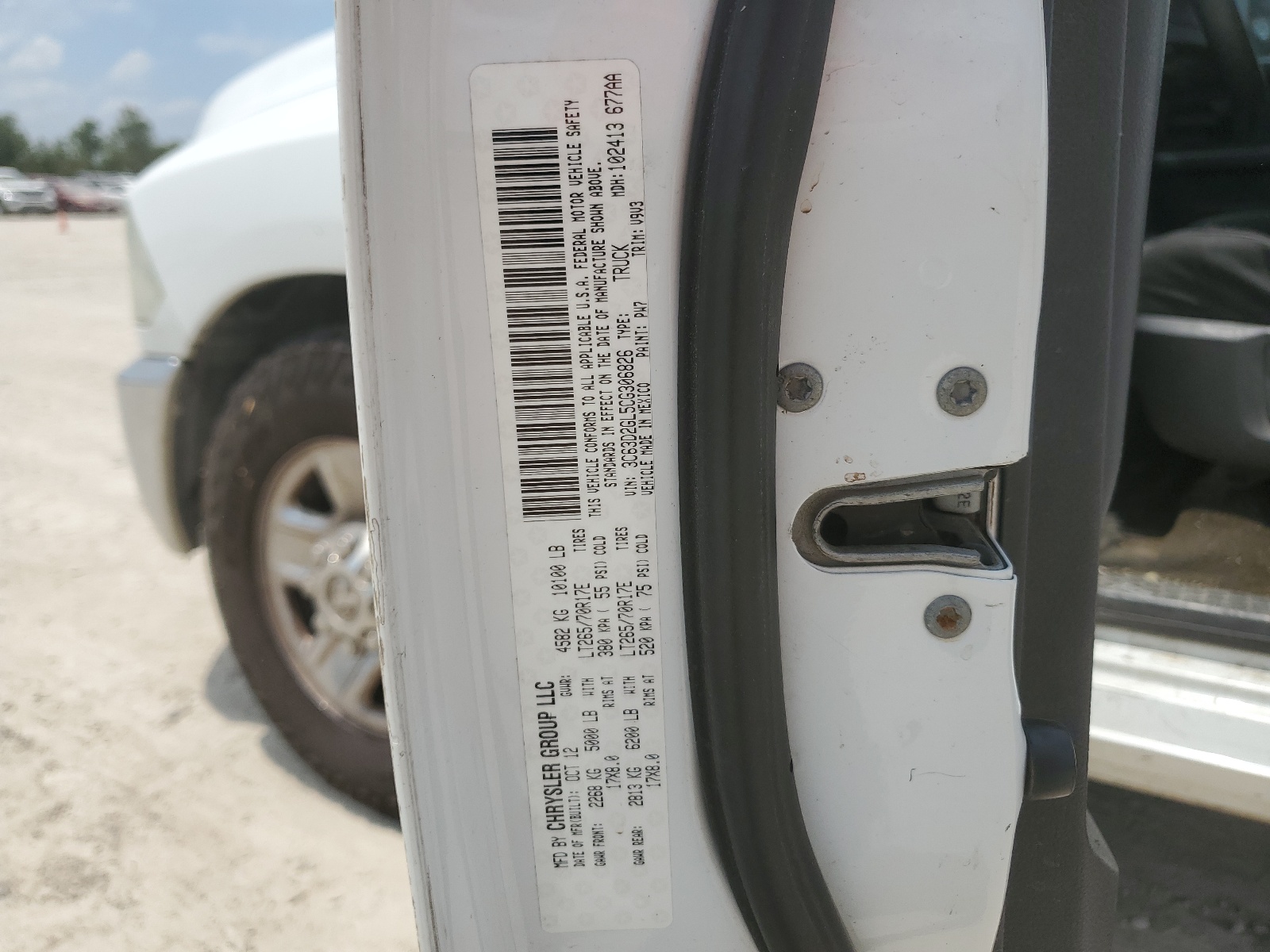 3C63D2GL5CG306826 2012 Dodge Ram 3500 St