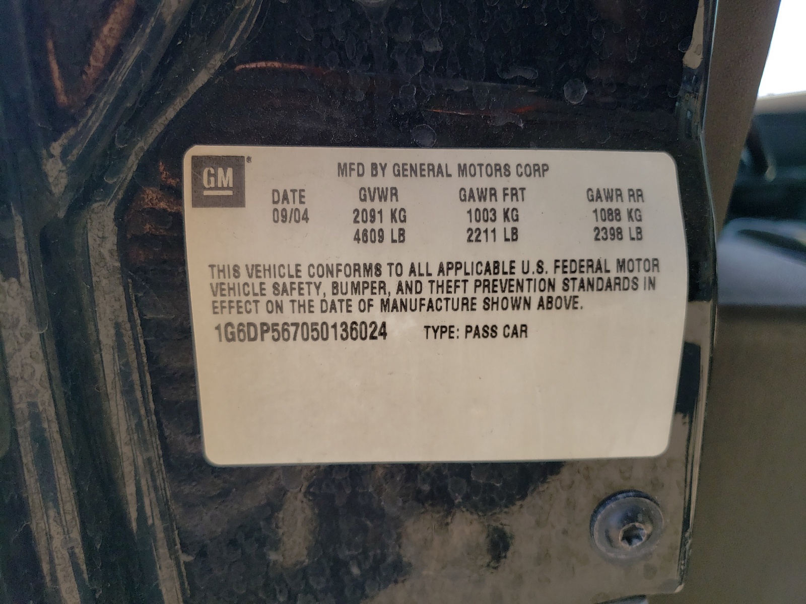 1G6DP567050136024 2005 Cadillac Cts Hi Feature V6