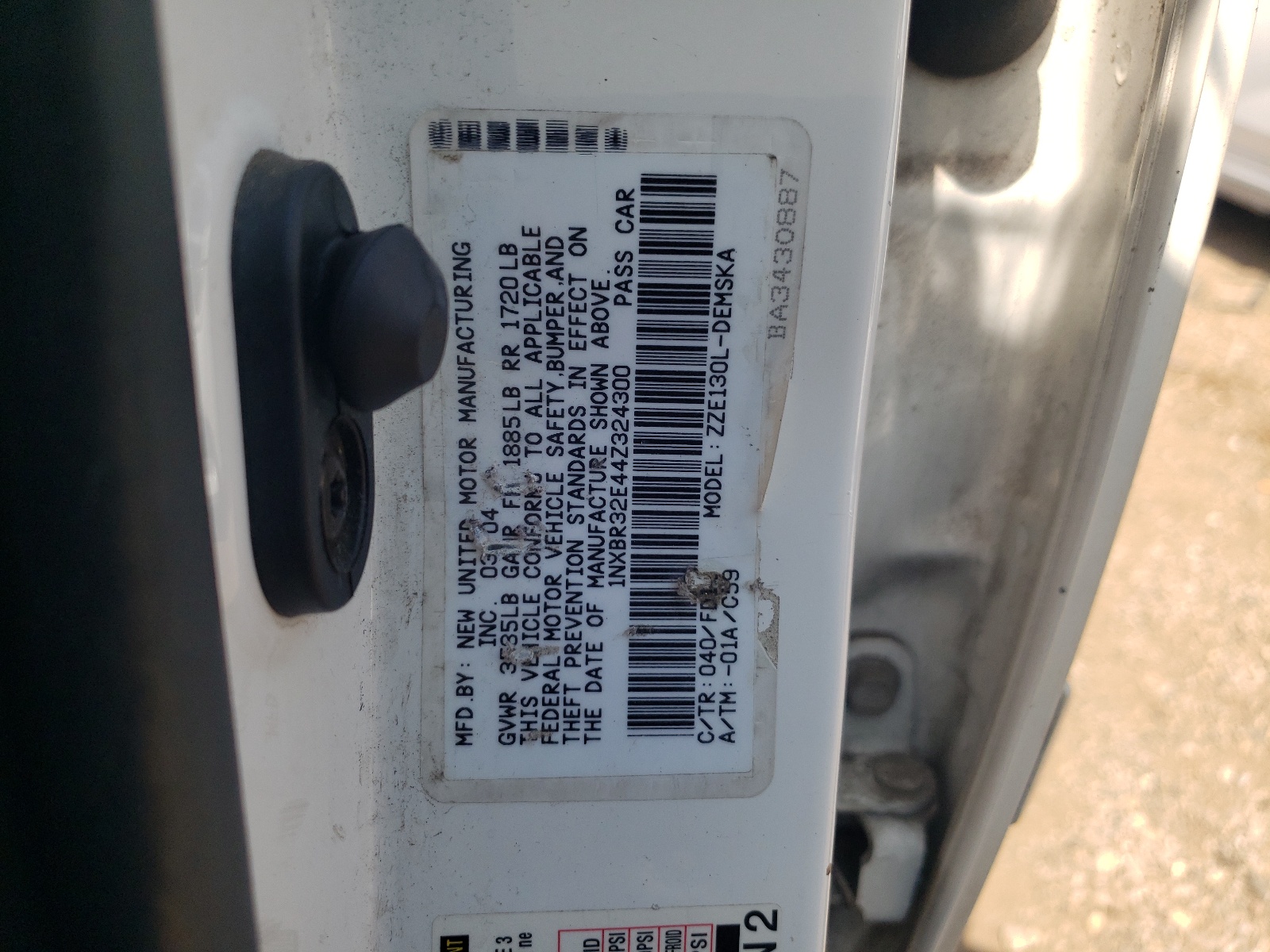 1NXBR32E44Z324300 2004 Toyota Corolla Ce