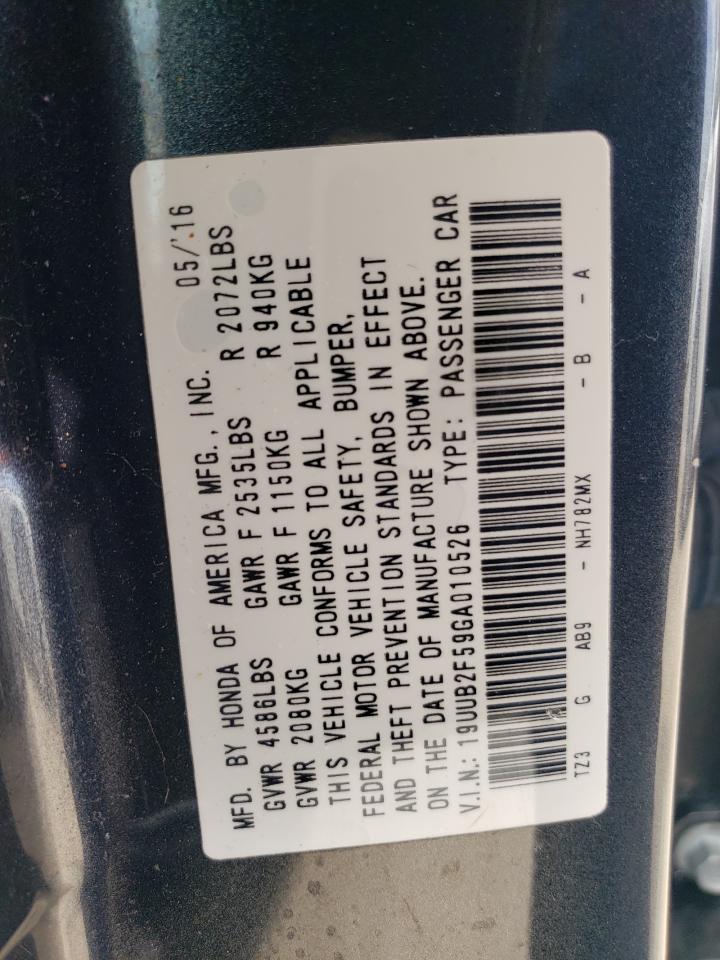 2016 Acura Tlx Tech VIN: 19UUB2F59GA010526 Lot: 61255884