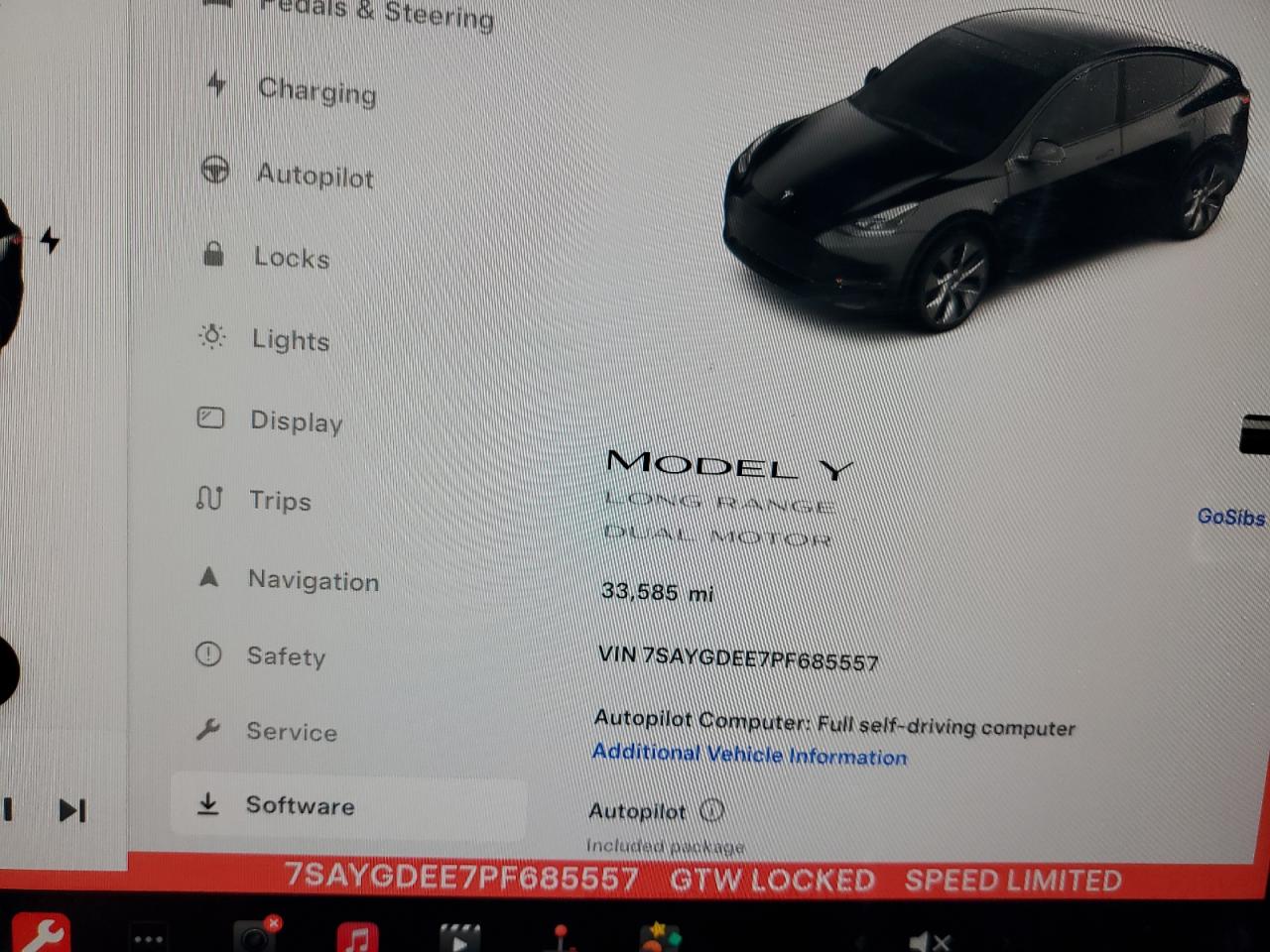 2023 Tesla Model Y VIN: 7SAYGDEE7PF685557 Lot: 63211304