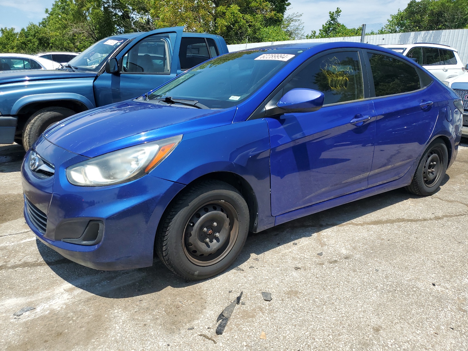 2012 Hyundai Accent Gls vin: KMHCT4AE7CU189857