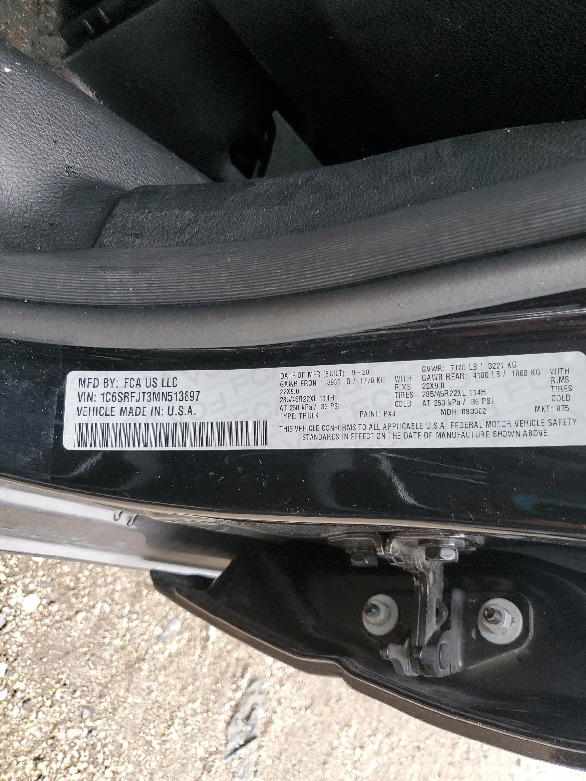 1C6SRFJT3MN513897 2021 Ram 1500 Laramie