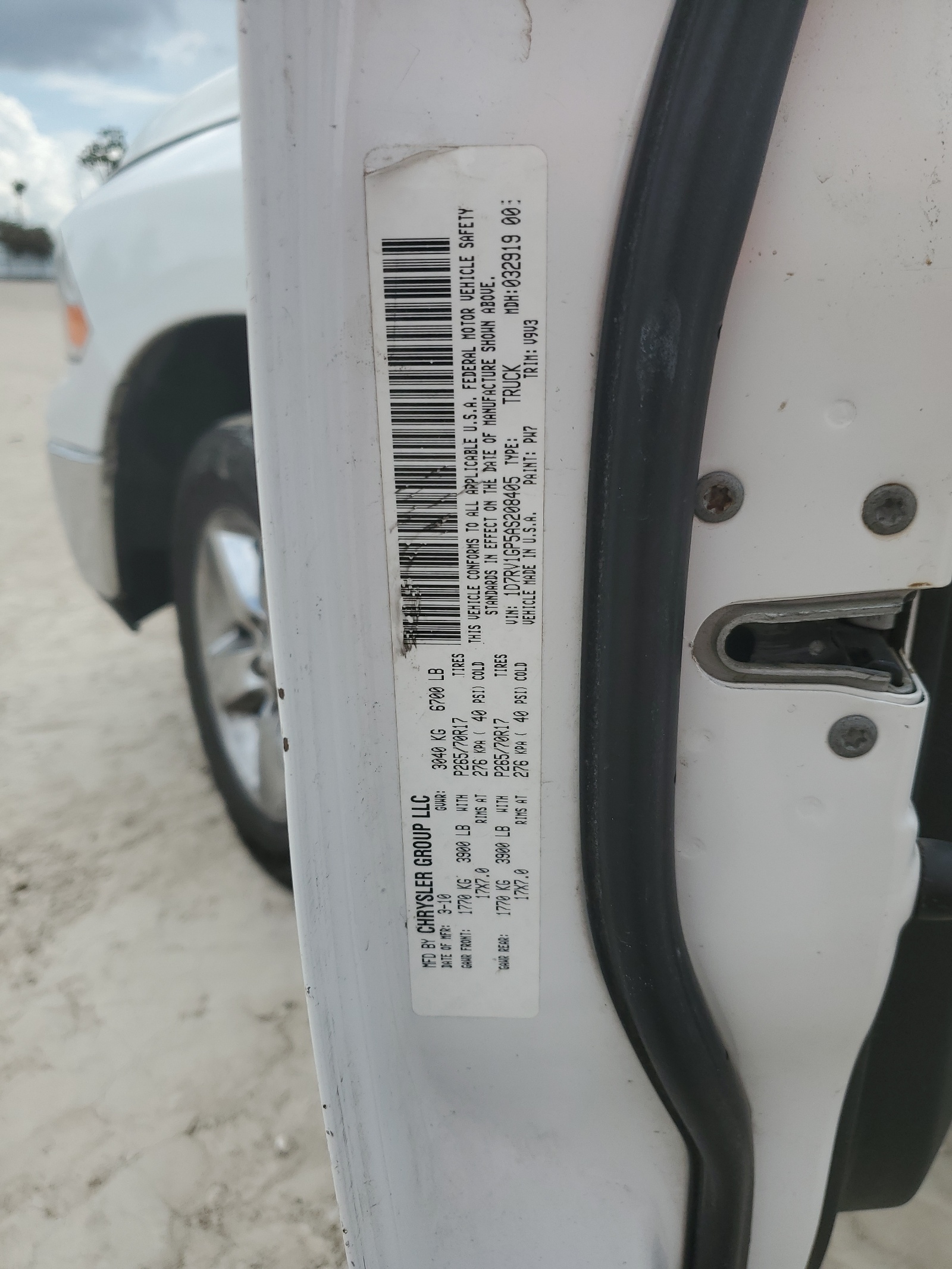 1D7RV1GP5AS208405 2010 Dodge Ram 1500