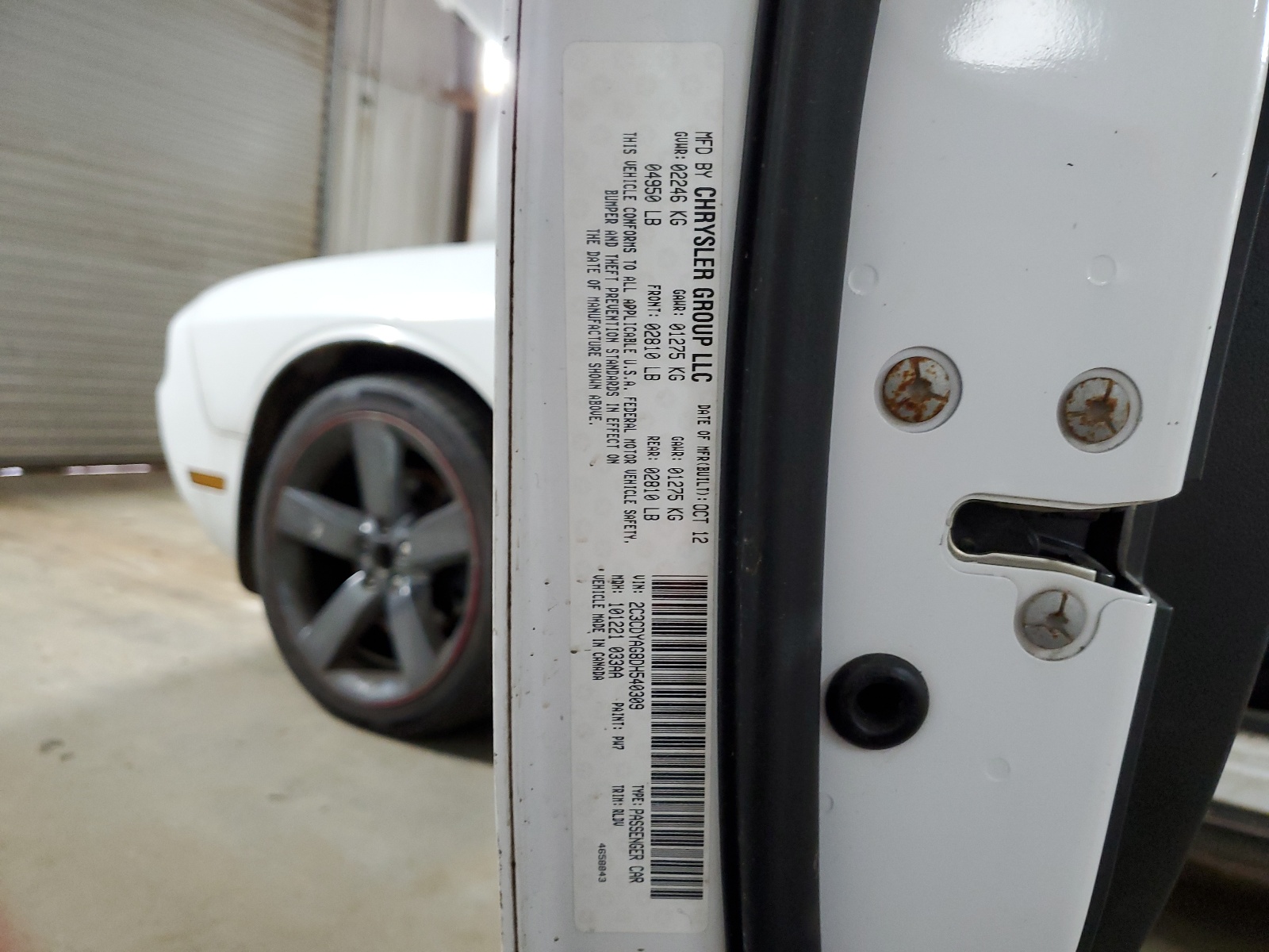 2C3CDYAG8DH540309 2013 Dodge Challenger Sxt