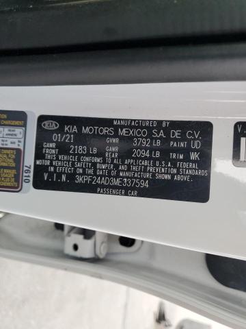 3KPF24AD3ME337594 Kia Forte FE 12