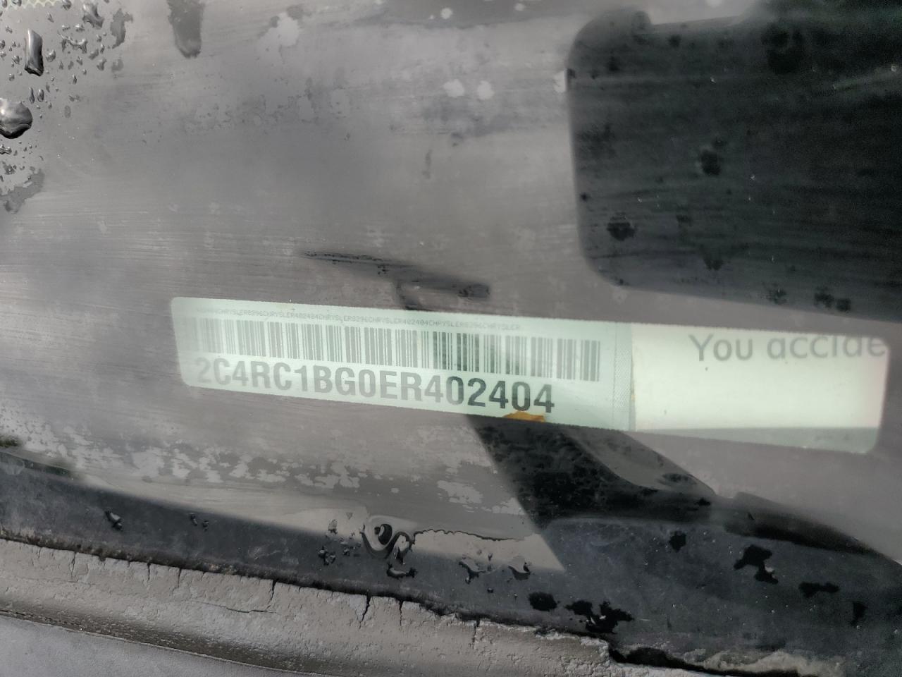 2014 Chrysler Town & Country Touring VIN: 2C4RC1BG0ER402404 Lot: 63112294