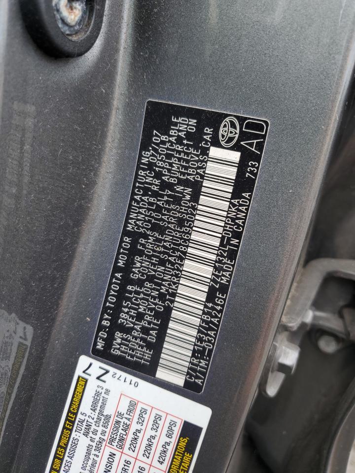 2T1KR32E78C695023 2008 Toyota Corolla Matrix Xr