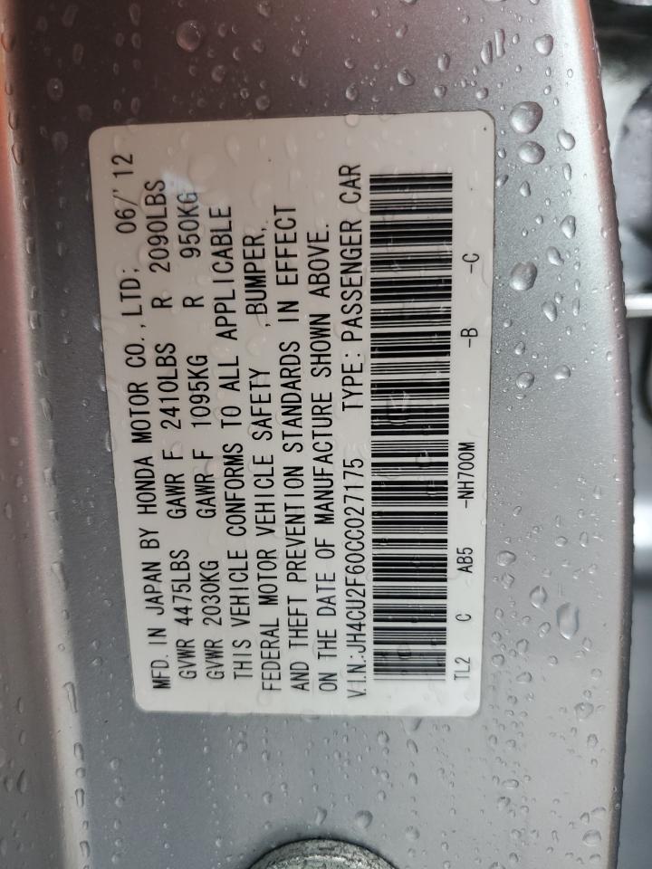 JH4CU2F60CC027175 2012 Acura Tsx Tech