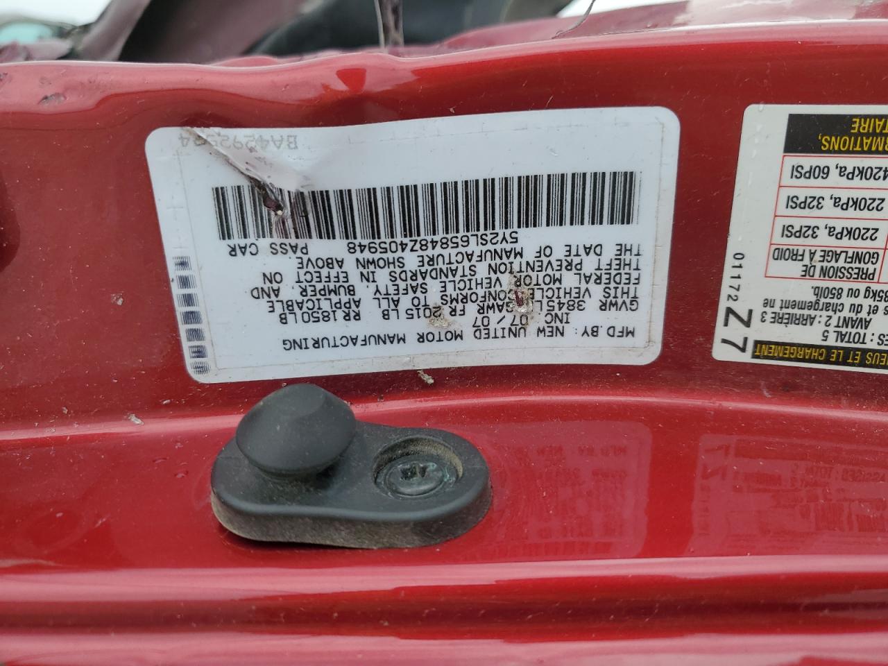 5Y2SL65848Z405948 2008 Pontiac Vibe