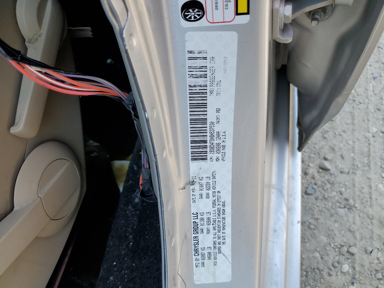 1B3BD4FBXBN537530 2011 Dodge Avenger Express