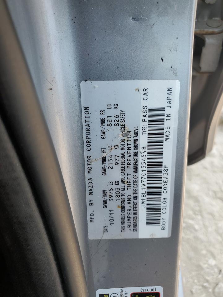 2012 Mazda 3 I VIN: JM1BL1V77C1554548 Lot: 64437144