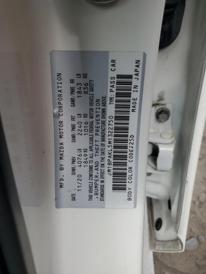 2021 Mazda 3 Select VIN: JM1BPAKL5M1322750 Lot: 62838414