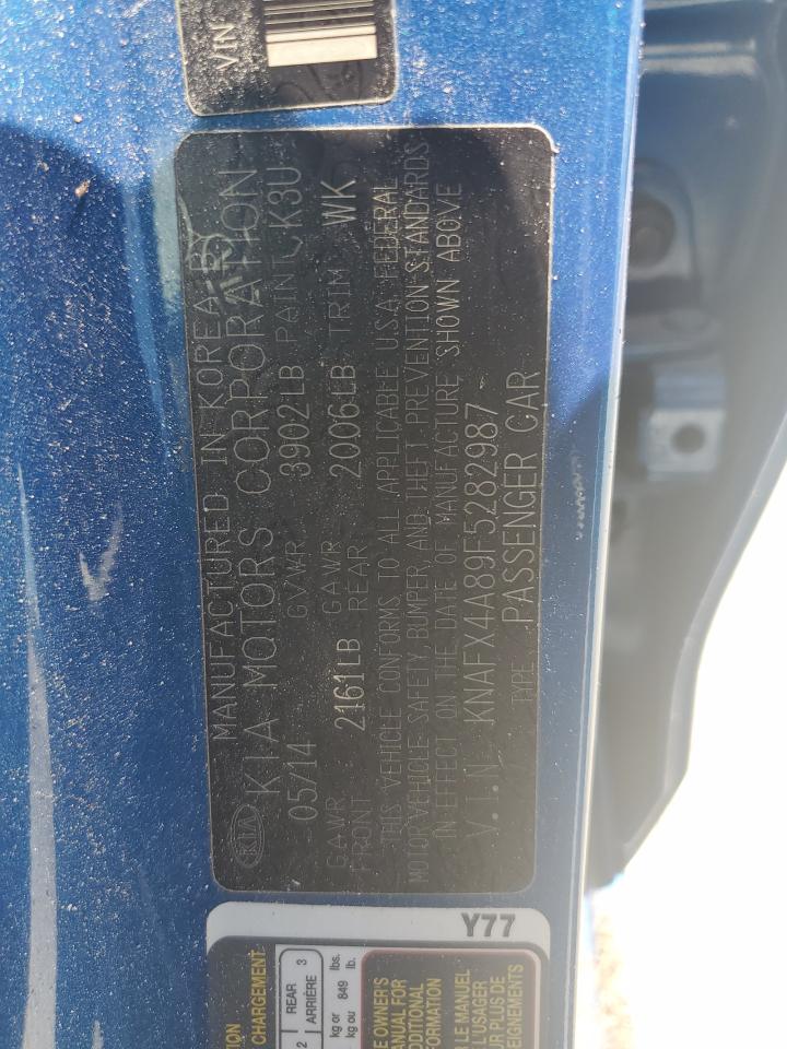 2015 Kia Forte Ex VIN: KNAFX4A89F5282987 Lot: 60572224