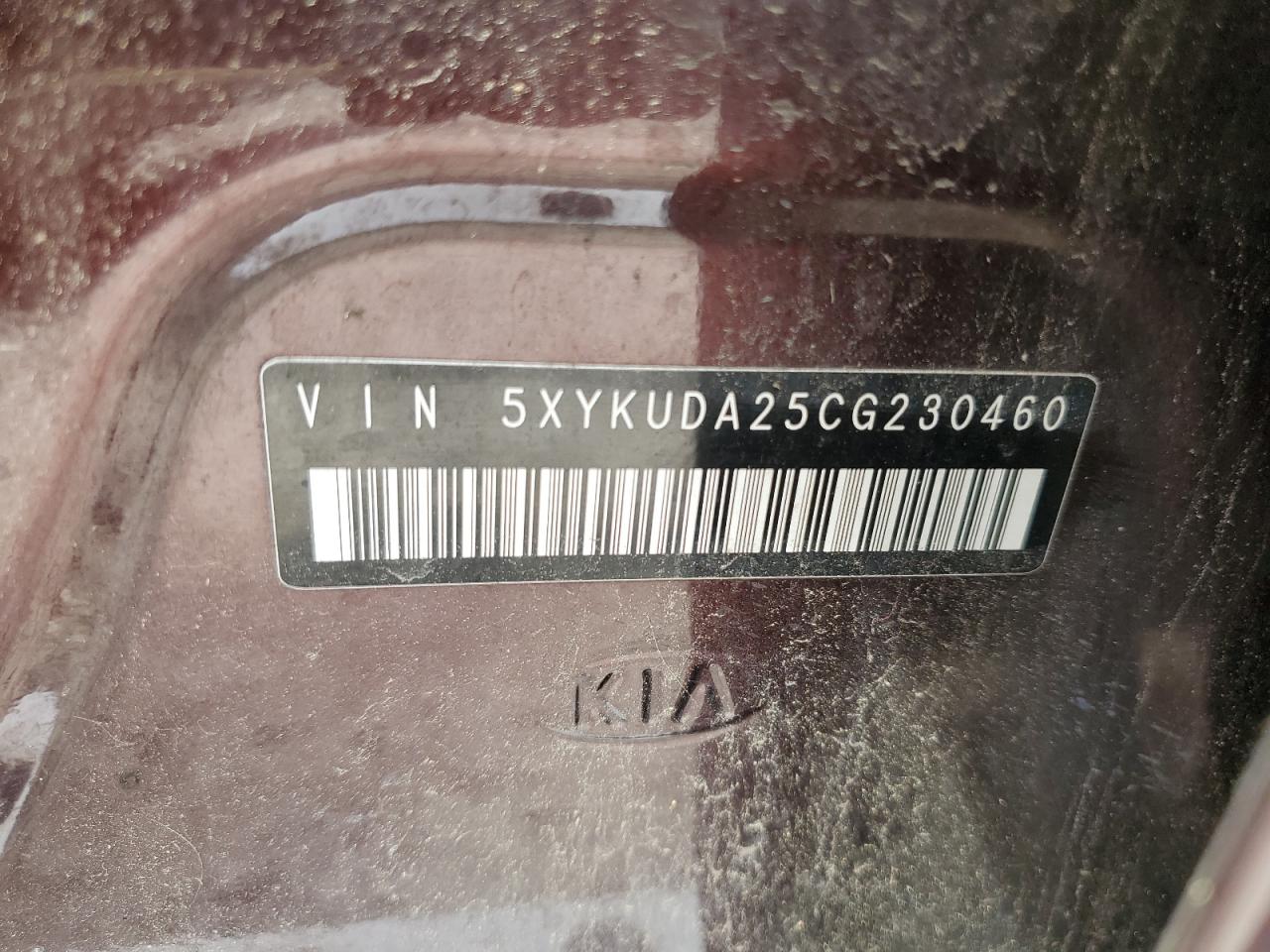 2012 Kia Sorento Ex VIN: 5XYKUDA25CG230460 Lot: 62346194