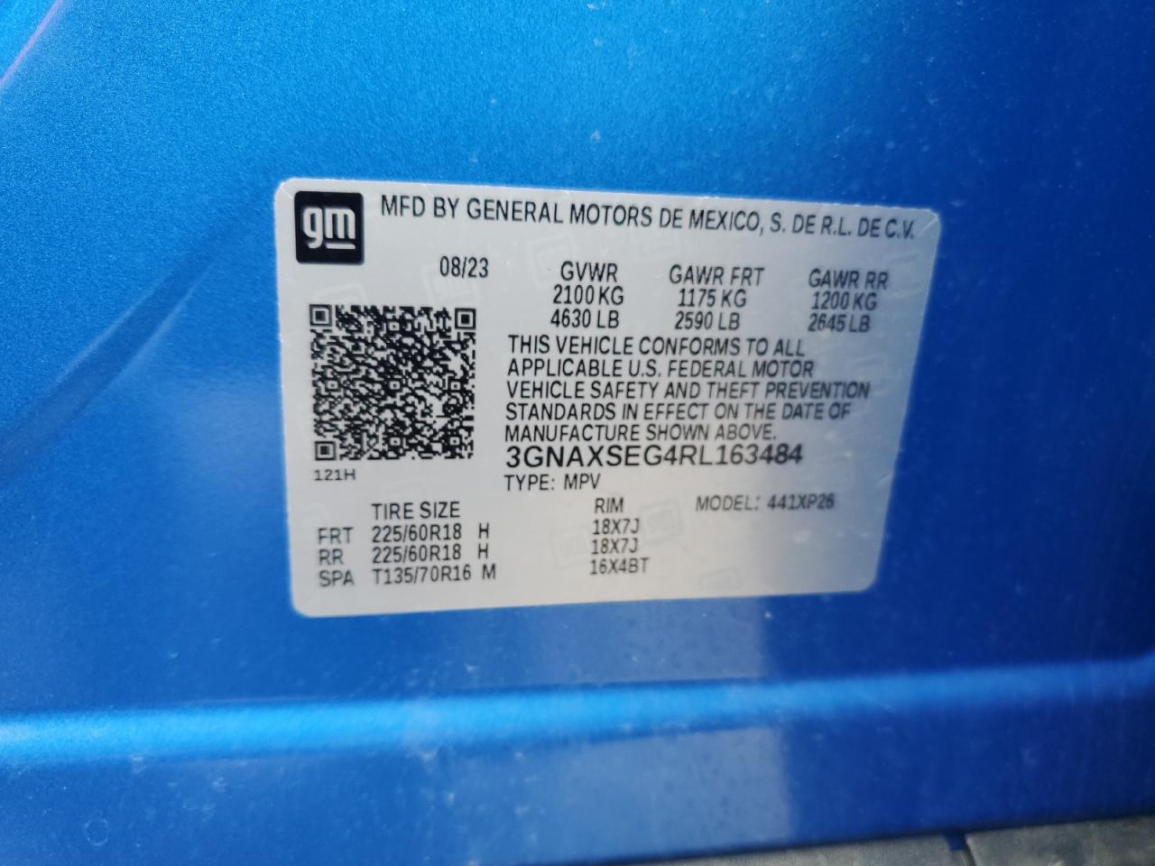 3GNAXSEG4RL163484 2024 CHEVROLET EQUINOX - Image 14