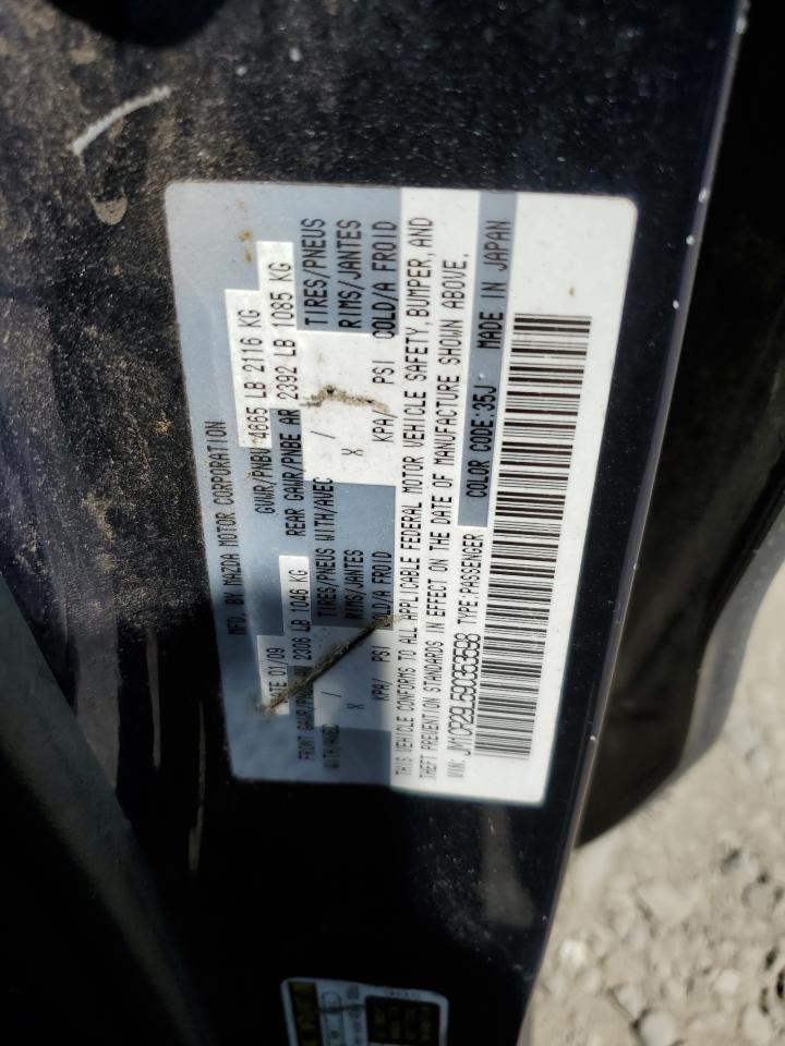 2009 Mazda 5 VIN: JM1CR29L590353598 Lot: 64470204