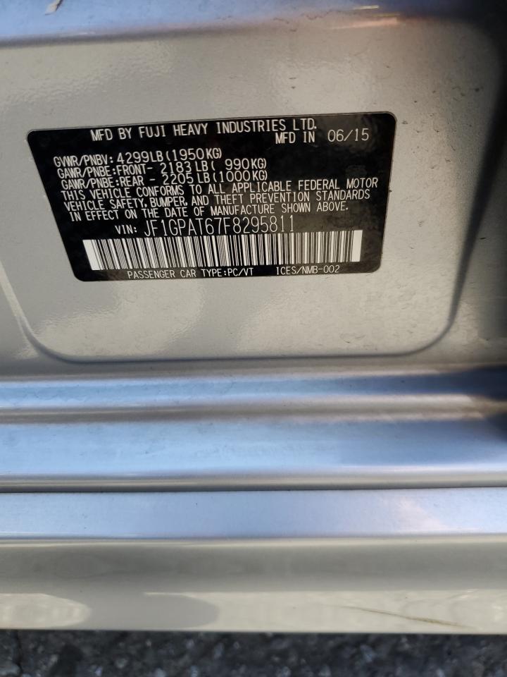 2015 Subaru Impreza Sport VIN: JF1GPAT67F8295811 Lot: 65283054