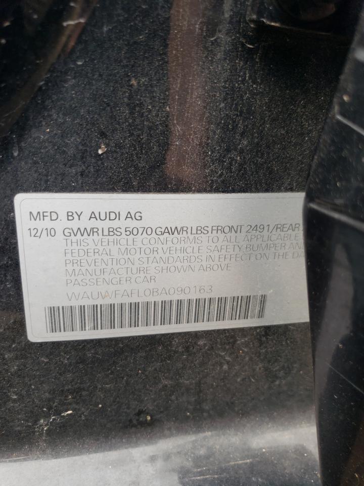 2011 Audi A4 Premium Plus VIN: WAUWFAFL0BA090163 Lot: 62287434