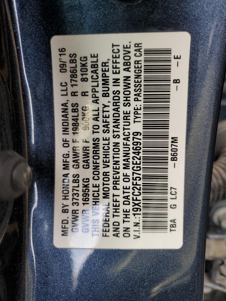 19XFC2F57GE246979 2016 HONDA CIVIC - Image 15