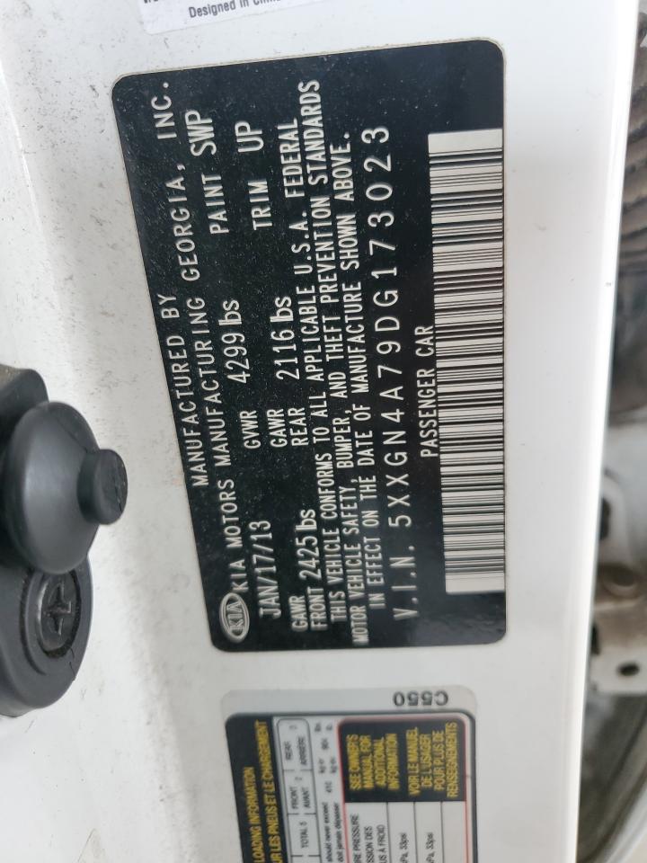 2013 Kia Optima Ex VIN: 5XXGN4A79DG173023 Lot: 63597484