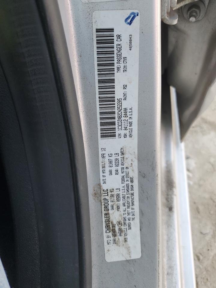 2012 Dodge Avenger Se VIN: 1C3CDZAB2CN252205 Lot: 62794194