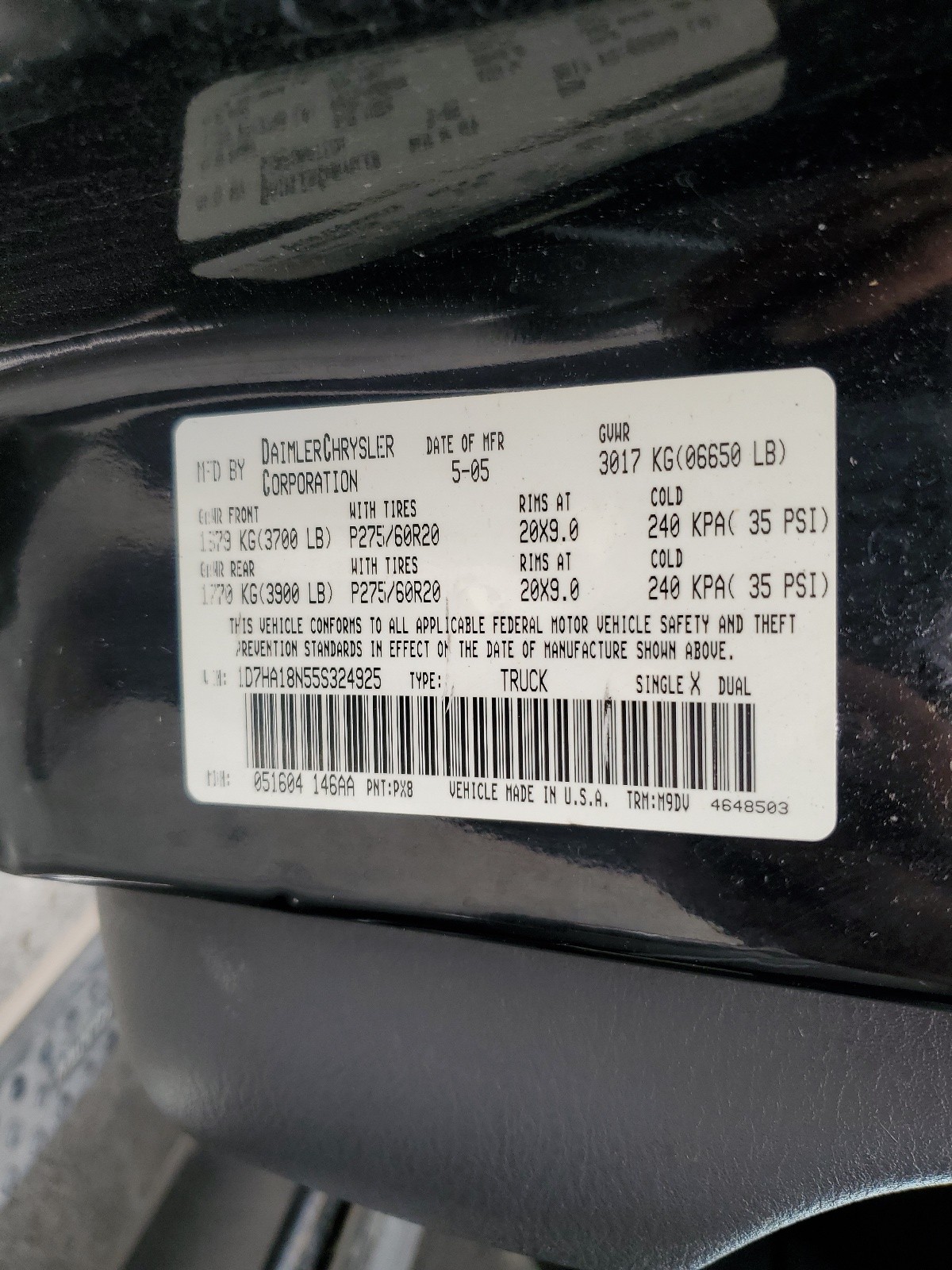 1D7HA18N55S324925 2005 Dodge Ram 1500 St