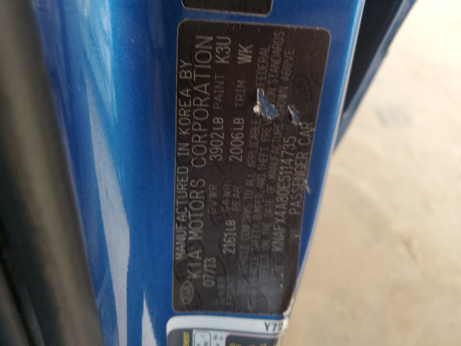 KNAFX4A80E5114735 2014 Kia Forte Ex