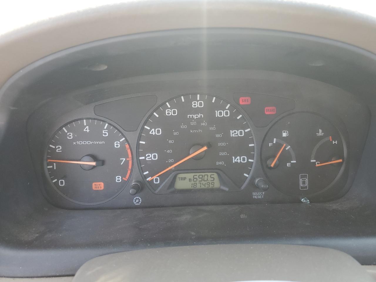 1999 Honda Accord Ex VIN: 1HGCG5550XA020734 Lot: 62752984