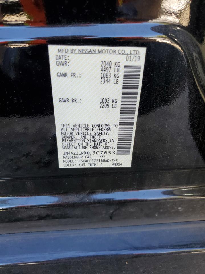 2019 Nissan Leaf S VIN: 1N4AZ1CP0KC307653 Lot: 63921114