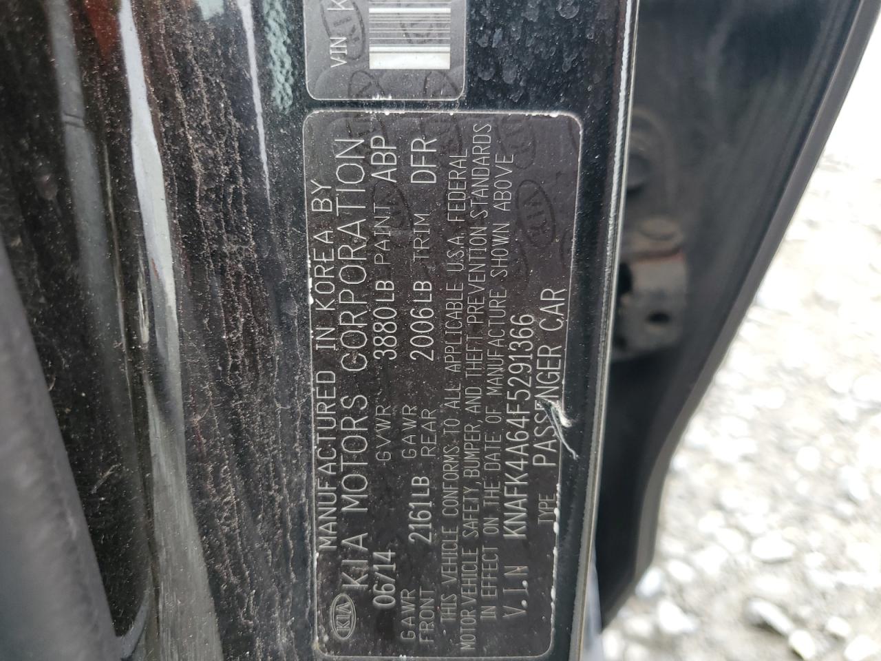 2015 Kia Forte Lx VIN: KNAFK4A64F5291366 Lot: 64303334