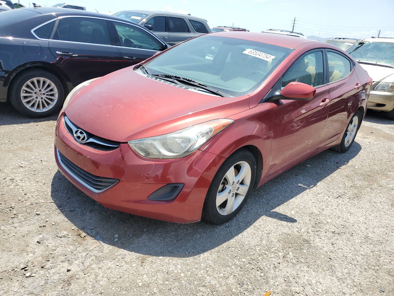 2013 Hyundai Elantra Gls vin: 5NPDH4AE7DH376540