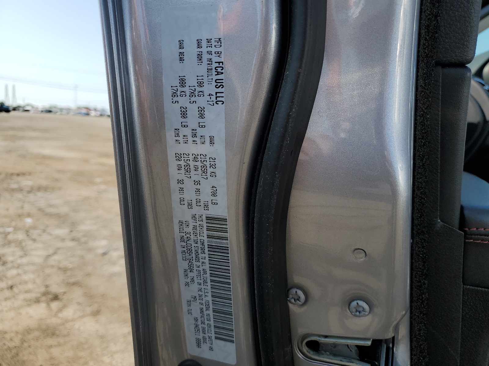 3C4NJDDB5HT645604 2017 Jeep Compass Trailhawk