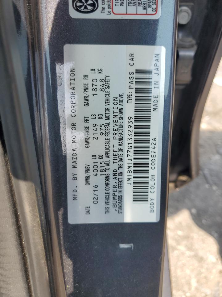 2016 Mazda 3 Sport VIN: JM1BM1J77G1332939 Lot: 65090814