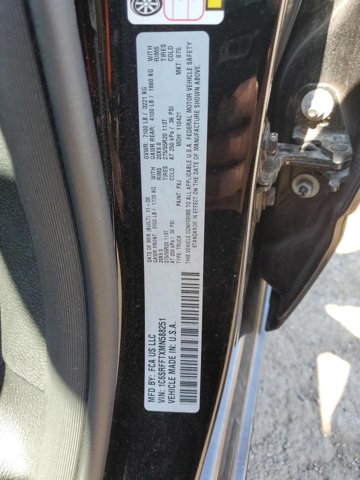 2021 Ram 1500 Big Horn/Lone Star VIN: 1C6SRFFTXMN588251 Lot: 64707824