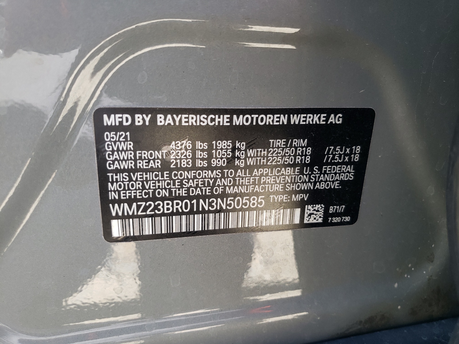 WMZ23BR01N3N50585 2022 Mini Cooper Countryman