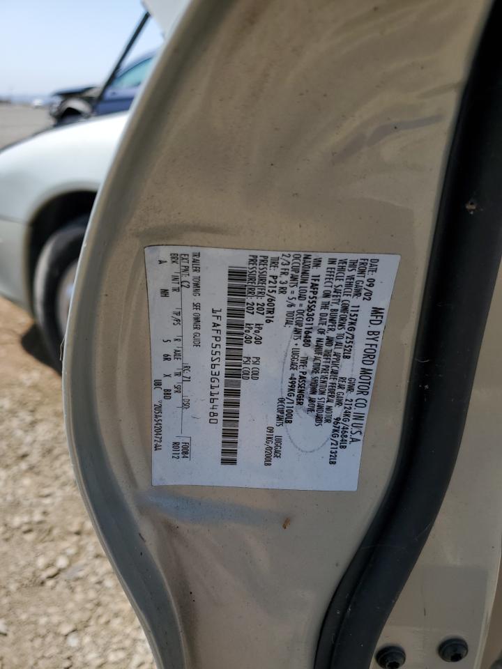 2003 Ford Taurus Ses VIN: 1FAFP55S63G116480 Lot: 64521804