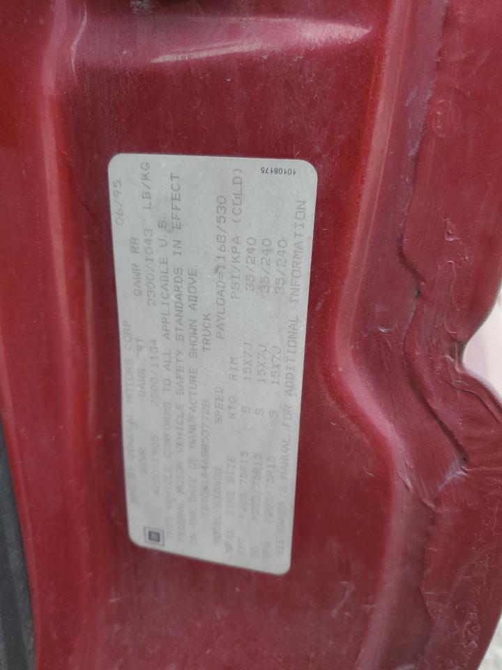 1995 GMC Sonoma VIN: 1GTCS1446S8537728 Lot: 64098924