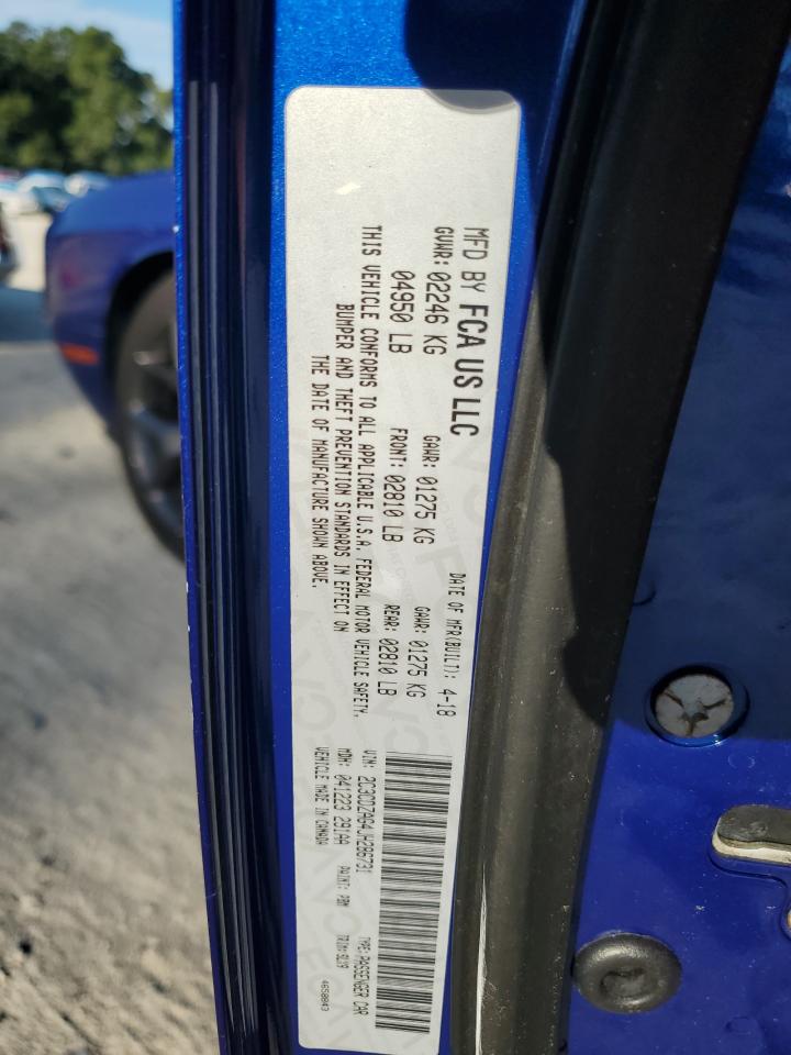 2018 Dodge Challenger Sxt VIN: 2C3CDZAG4JH286731 Lot: 63533754