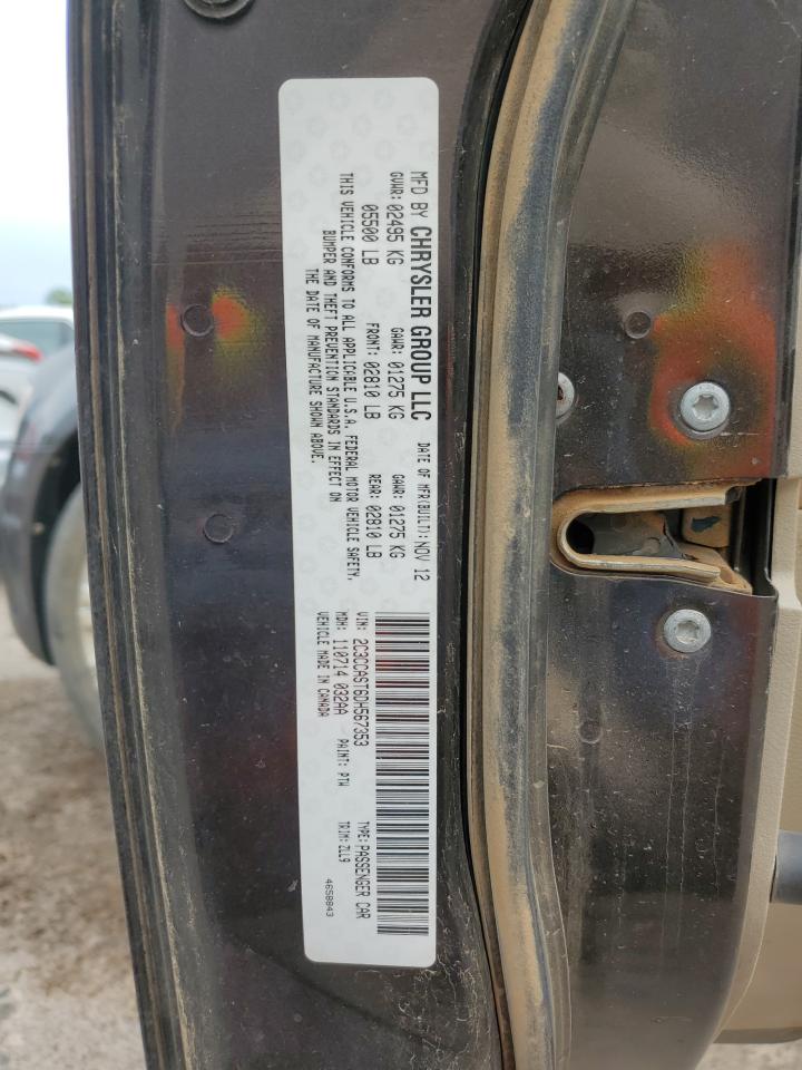 2013 Chrysler 300C Luxury VIN: 2C3CCAST6DH567353 Lot: 62430504