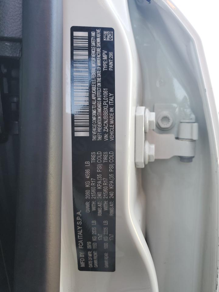 2020 Jeep Renegade Latitude VIN: ZACNJBBBXLPL01061 Lot: 61138214