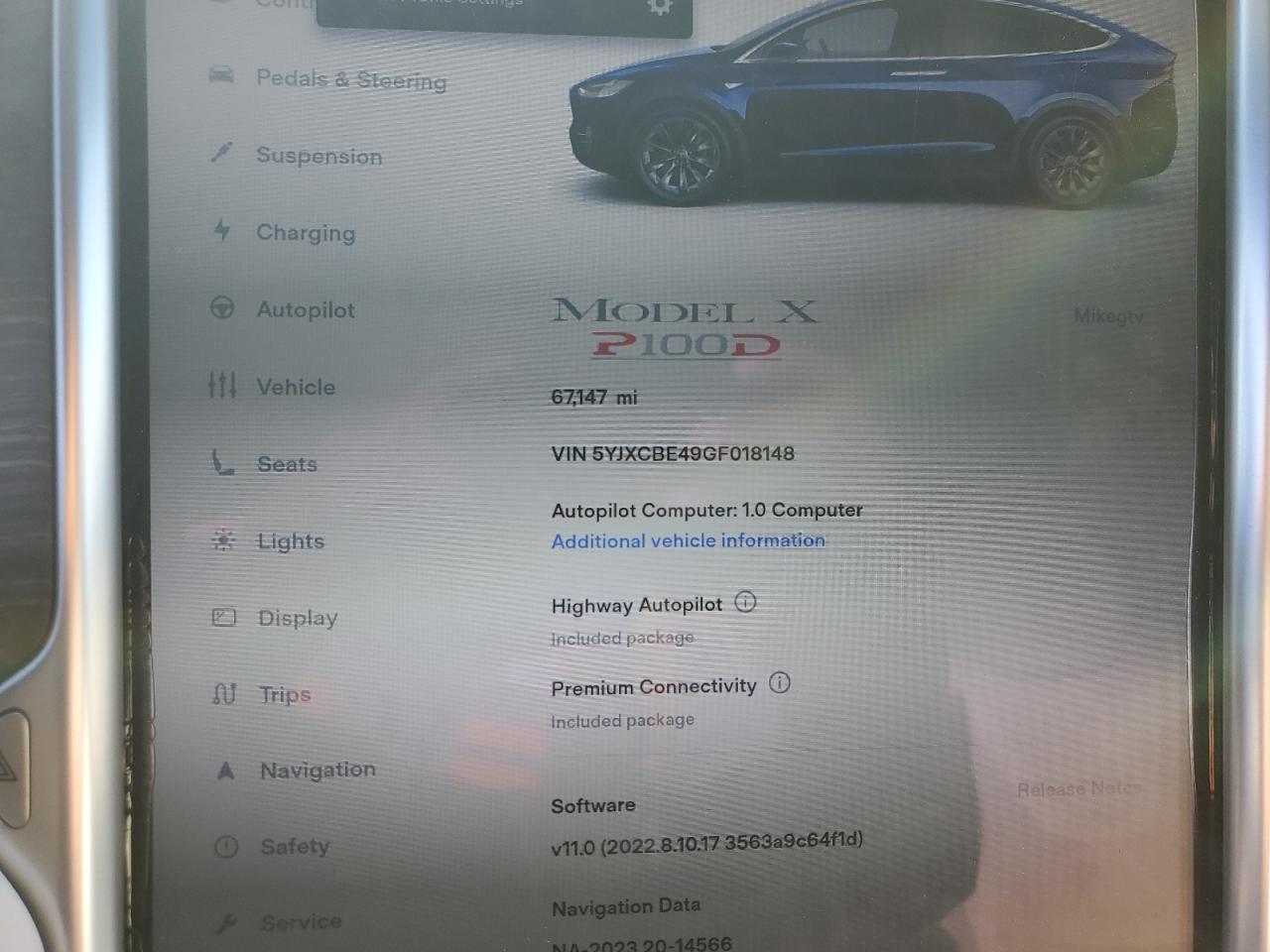 5YJXCBE49GF018148 2016 Tesla Model X