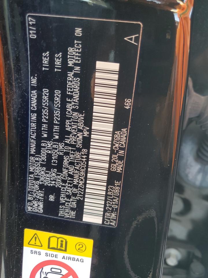 2017 Lexus Rx 350 Base VIN: 2T2ZZMCA9HC054418 Lot: 63851964