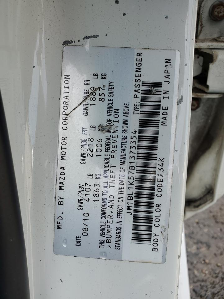 2011 Mazda 3 S VIN: JM1BL1K57B1373354 Lot: 62404754