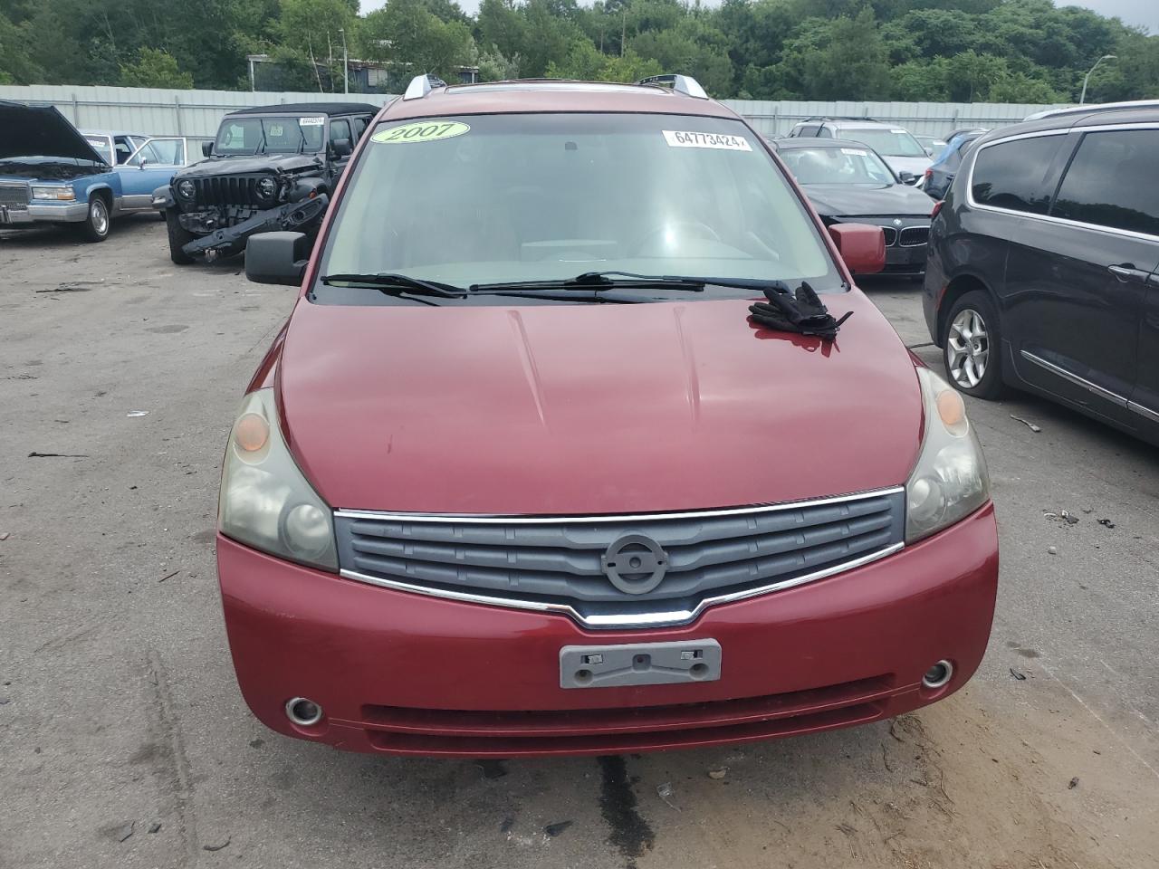 2007 Nissan Quest S VIN: 5N1BV28U47N129722 Lot: 64773424