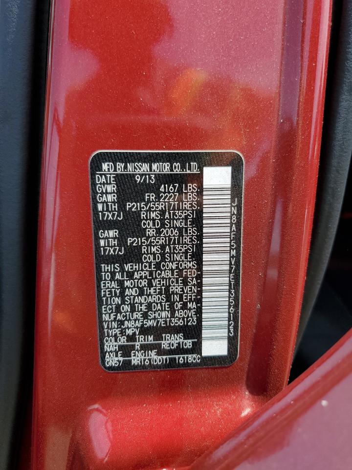 2014 Nissan Juke S VIN: JN8AF5MV7ET356123 Lot: 64210954