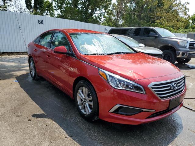  HYUNDAI SONATA 2017 Czerwony