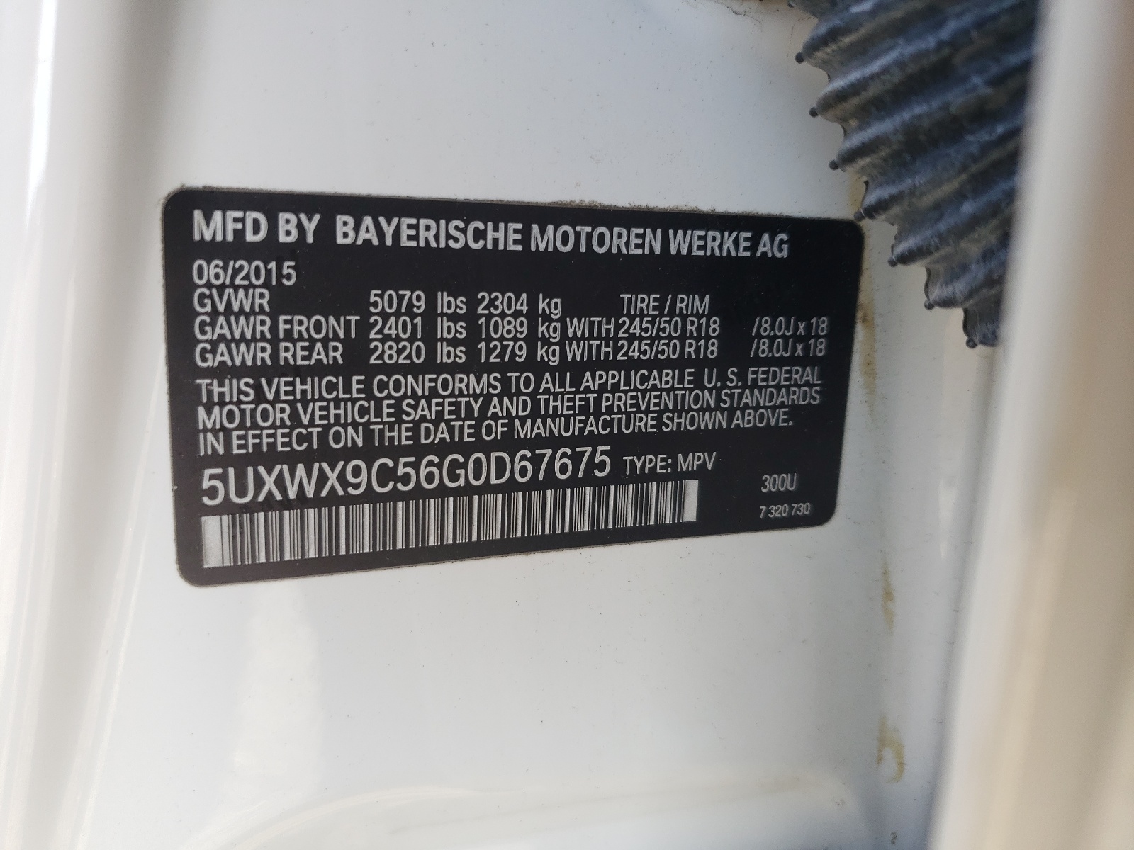 5UXWX9C56G0D67675 2016 BMW X3 xDrive28I
