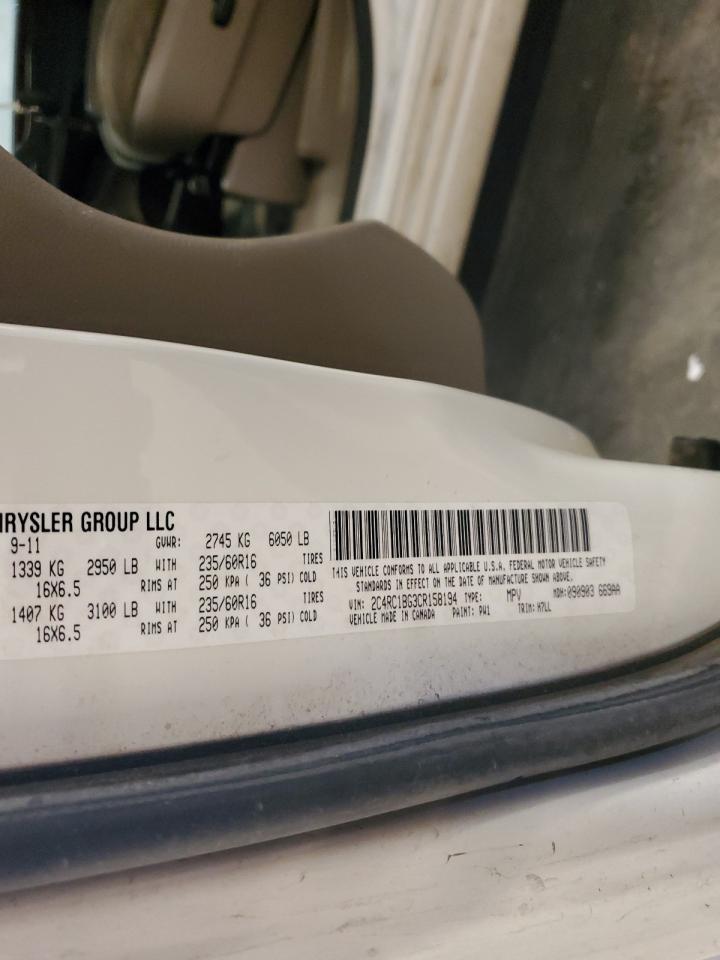 2012 Chrysler Town & Country Touring VIN: 2C4RC1BG3CR158194 Lot: 63086754